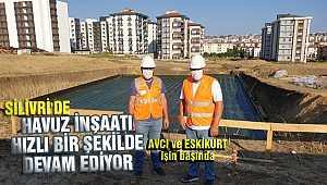 Yarı olimpik havuz inşaatı hızlı bir şekilde devam ediyor