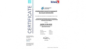 Küçükçekmece Belediyesi'ne ISO 27701 sertifikası