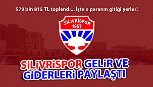 Silivrispor gelir ve giderleri paylaştı