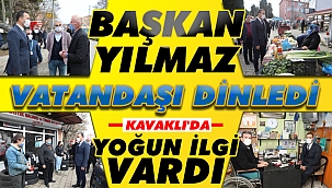 Başkan Kavaklı'da tek tek görüştü!