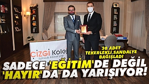 Çizgi Koleji, 30 adet tekerlekli sandalye bağışladı