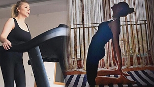 47 yaşındaki Songül Karlı fiziğiyle genç kızlara taş çıkardı! Songül Karlı taytını çekti kendini spora verdi!