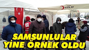 Samsunlular yine örnek oldu