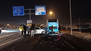Silivri'ye giriş kapandı: 1 yaralı