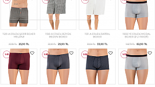 Erkek Boxer Ucuz Modelleri ile www.oztasshop.com'da!