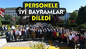 Başkan Yılmaz, personeli ile bayramlaştı