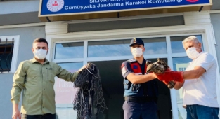 Kurduğu ağda suç üstü yapıldı