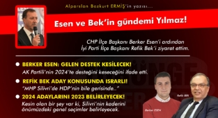 Alparslan ERMİŞ - Esen ve Bek'in gündemi Yılmaz