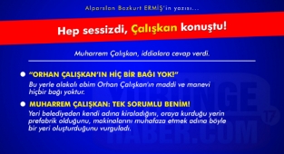 Hep sessizdi, Çalışkan konuştu!