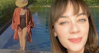Demet Evgar'dan havuz pozu