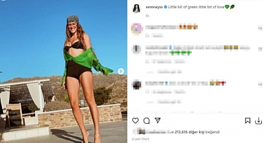 Serenay Sarıkaya, süper mini şortlu pozlarını paylaştı