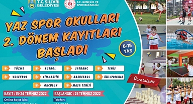 Yaz Spor Okulları'nda 2. dönem kayıtları başladı