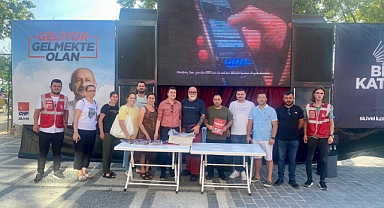 CHP sahilde üye kaydı yaptı
