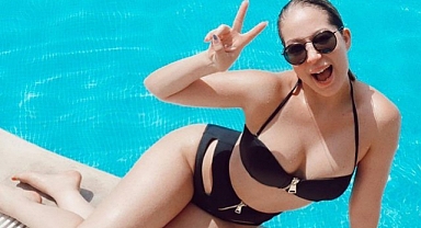 Gülçin Ergül'den tatil pozu