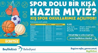 Beylikdüzü kış spor okulları’nda kayıtlar başladı