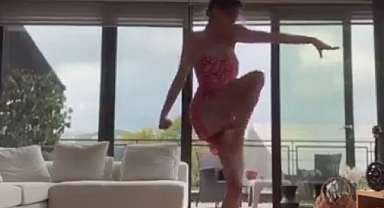 Melis Sezen oryantal dansıyla ortalığı yıktı geçti