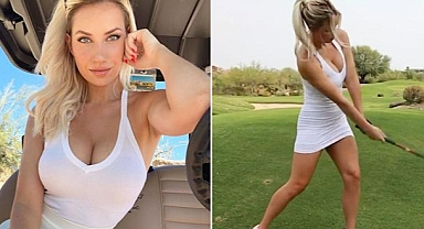 En çekici golfçü pozlarını paylaştı