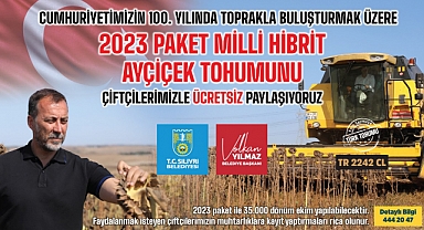 Çiftçilere Milli Hibrit Ayçiçek Tohumu