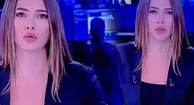 Depreme canlı yayında yakalandı