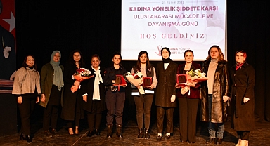 Kadına şiddete hayır denildi