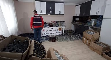 Silivri'de yılbaşı öncesi sahte içki operasyonu