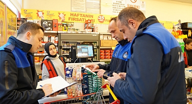 Zabıta Ekiplerinden market denetimi