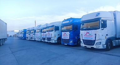 Azerbaycan'da kurulan kardeş yardımı platformu afet bölgesinde yardımlarını sürdürüyor