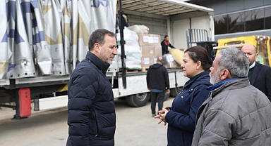 Hatay'a gönderilen 22. tır yola çıktı
