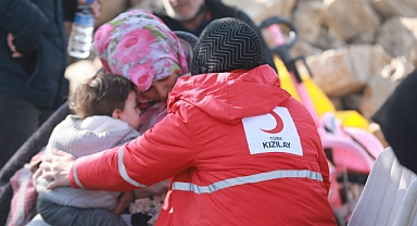 Kızılay'dan köylere gıda desteği