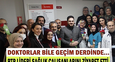 Sağlık çalışanları da geçim derdinde…
