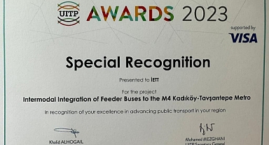İETT’ye uluslar arası toplu taşıma ödülü