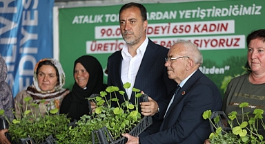 Silivri Belediyesi 650 kadına 90.000 fide dağıttı
