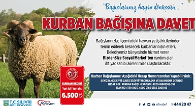 Silivri Belediyesinden kurban bağışı kampanyası