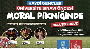 Silivri Belediyesinden üniversite sınavı öncesi moral etkinliği