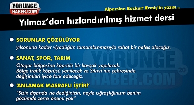 Alparslan ERMİŞ - Yılmaz'dan hızlandırılmış hizmet dersi