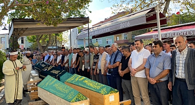 Çatalca kazasında vefat eden 3’ü kardeş 4 kişi Çanta’da toprağa verildi