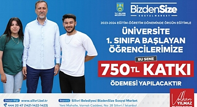 Silivri Belediyesinden üniversite öğrencilerine 750 TL