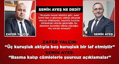 Yalçın ve Ayeş'ten peş peşe açıklamalar