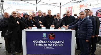 Başkan Yılmaz, Gümüşyaka Cemevi'nin temelini canlarla birlikte attı