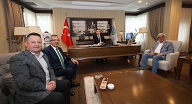 Balcıoğlu, siyasi misafirlerini ağırladı
