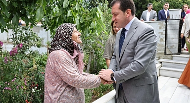 Balcıoğlu’ndan şehit annesine anlamlı ziyareti