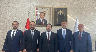 Eğitim Sendikalarından İlçe Milli Eğitim Müdürü Damat’a ziyaret