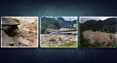 Rize’de Sel Alarmı! Ayder Yolu Kapandı, Köprü Yıkıldı
