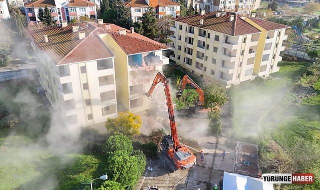 Aşiyan Sitesi'nin yıkımı gerçekleştirildi