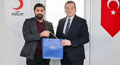 Başkan Balcıoğlu’ndan Emrah Aydın'a ziyaret