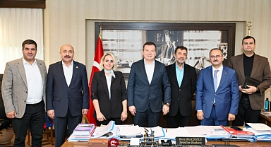 Ayhan Tuzcu’dan Başkan Balcıoğlu’na ziyaret