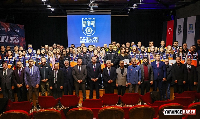 Silivri’de 6 Şubat şehitleri anıldı, AFAD gönüllülerine sertifika verildi