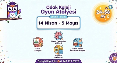 24–38 aylık çocuklar için Oyun Atölyesi başlıyor