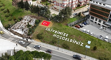 Silivri girişindeki peyzaj yenileniyor