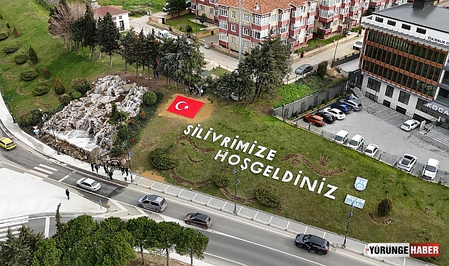 Silivri girişindeki peyzaj yenileniyor